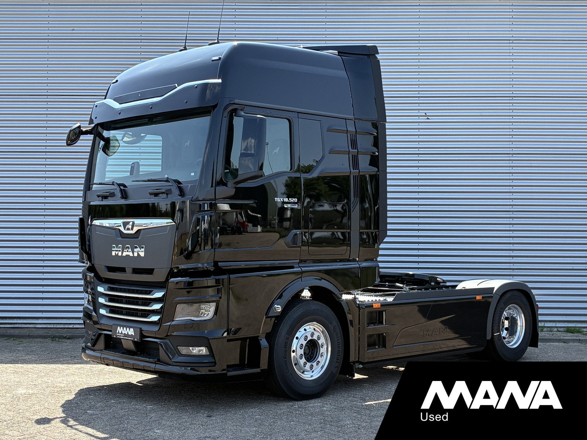 MAN TGX 18.520 GX 4X2 LL SA D30 PowerLion PTO Schuifschotel, Automaat, Achterwielaandrijving, MAN, Zwart