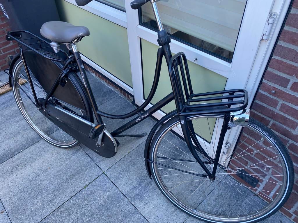 Batavus Old Dutch 28 inch met rek voorop en slot, Ophalen, Terugtraprem, Gebruikt, Batavus