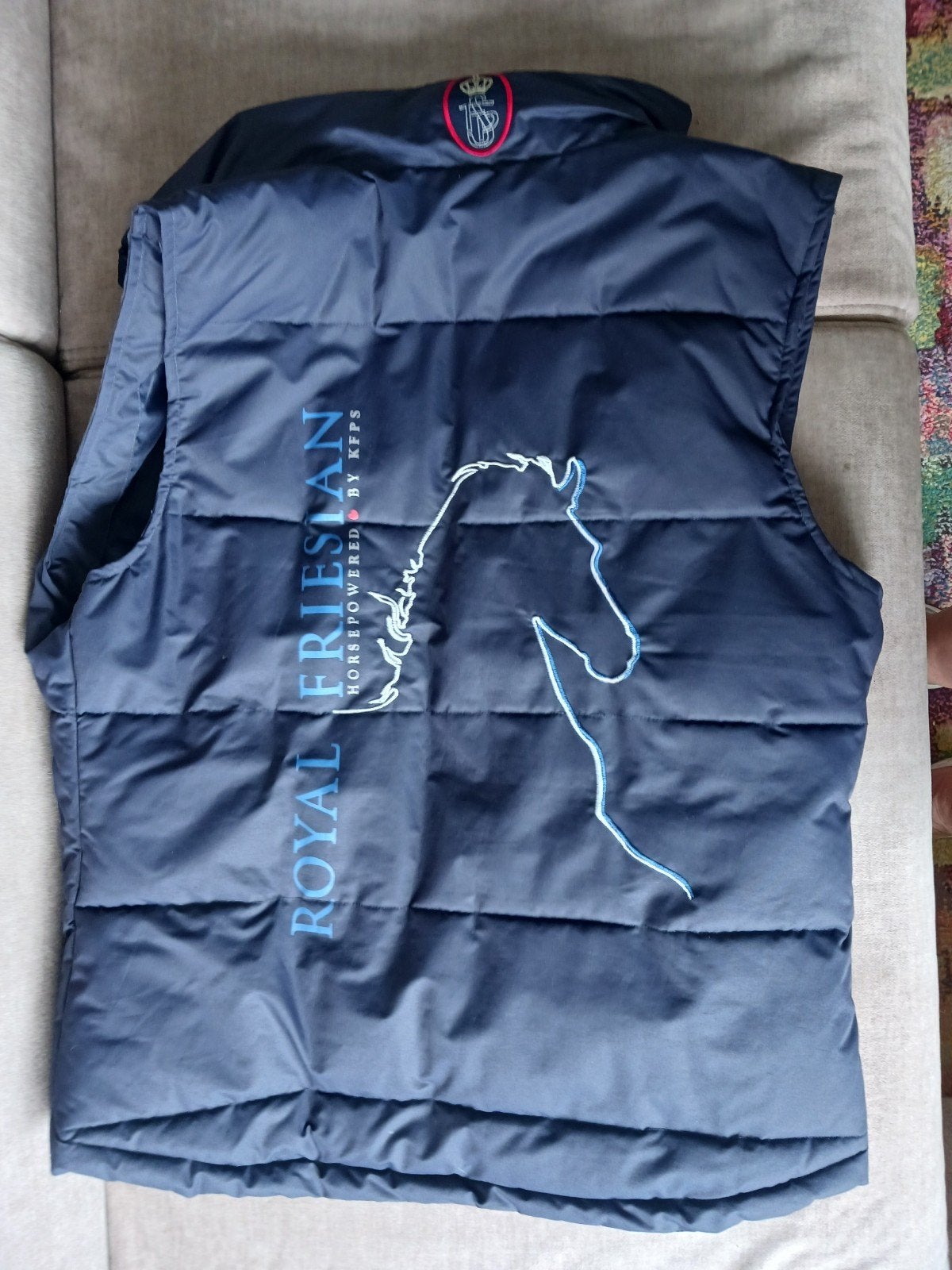 Mooie bodywarmer van Royal Friesian M/L, Blauw, L, Overige merken, Ophalen of Verzenden