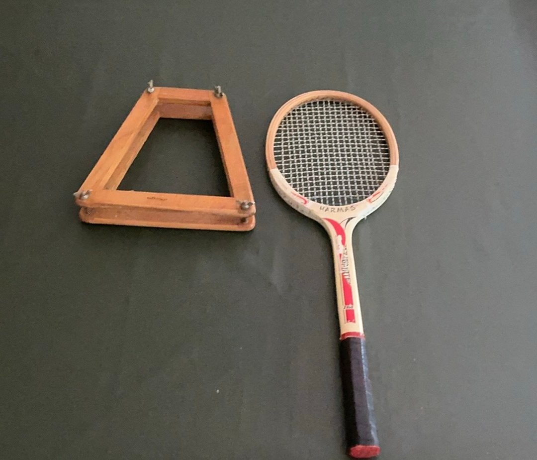 Harmas tennisracket. In houten spanner, Ophalen of Verzenden, Zo goed als nieuw, Racket, Overige merken