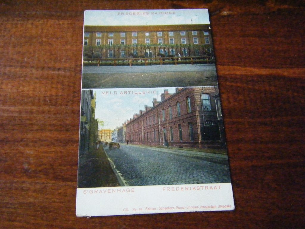 E40 - Den Haag - Frederikstraat / Kazerne - 1908 - Mooi/Oud, Verzamelen, Ophalen of Verzenden, Voor 1920, Zuid-Holland