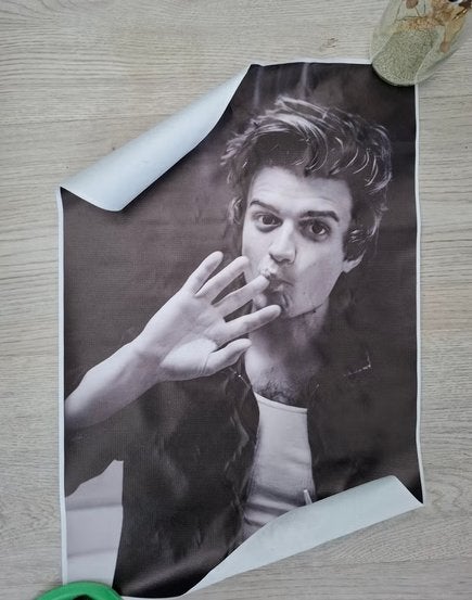 Joe Keery, canvas / poster te koop!, Rechthoekig Staand, Nieuw, Ophalen of Verzenden, A1 t/m A3