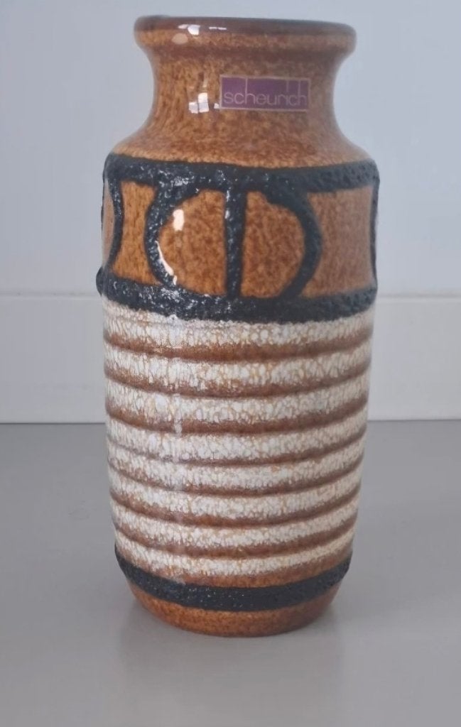 Vintage Scheurich 213-20 vaas – Heinz Siery 'Amsterdam', Antiek en Kunst, Ophalen of Verzenden