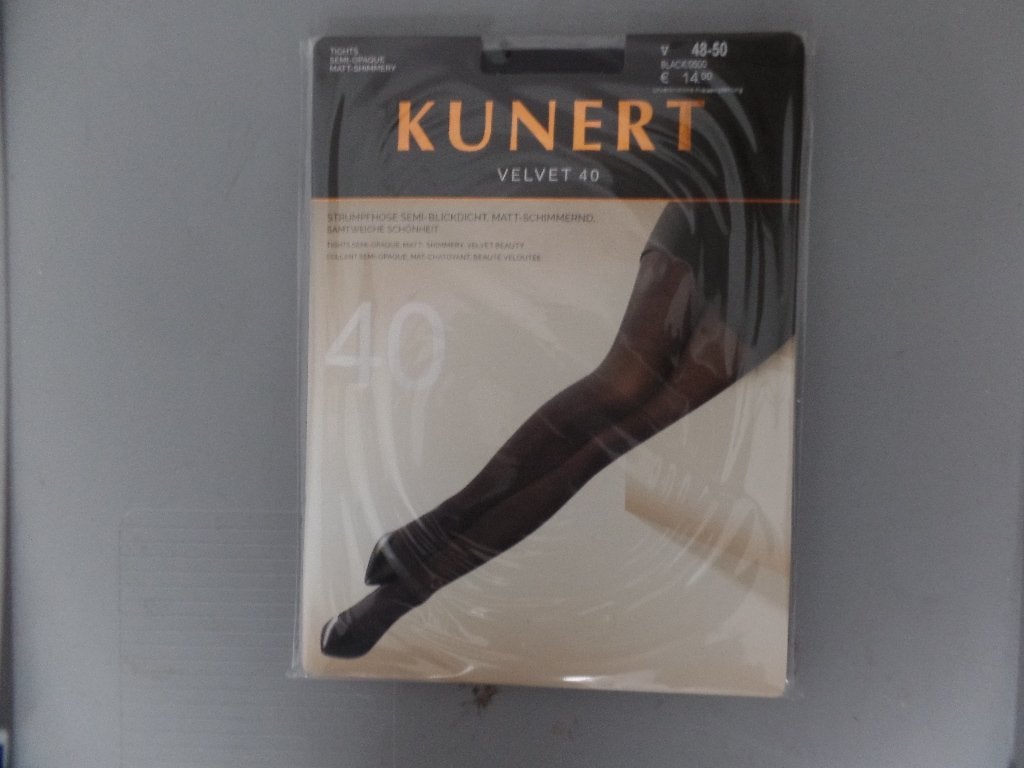 Panty Velvet 40 Kunert (Black), Verzenden, Nieuw, Zwart, Panty