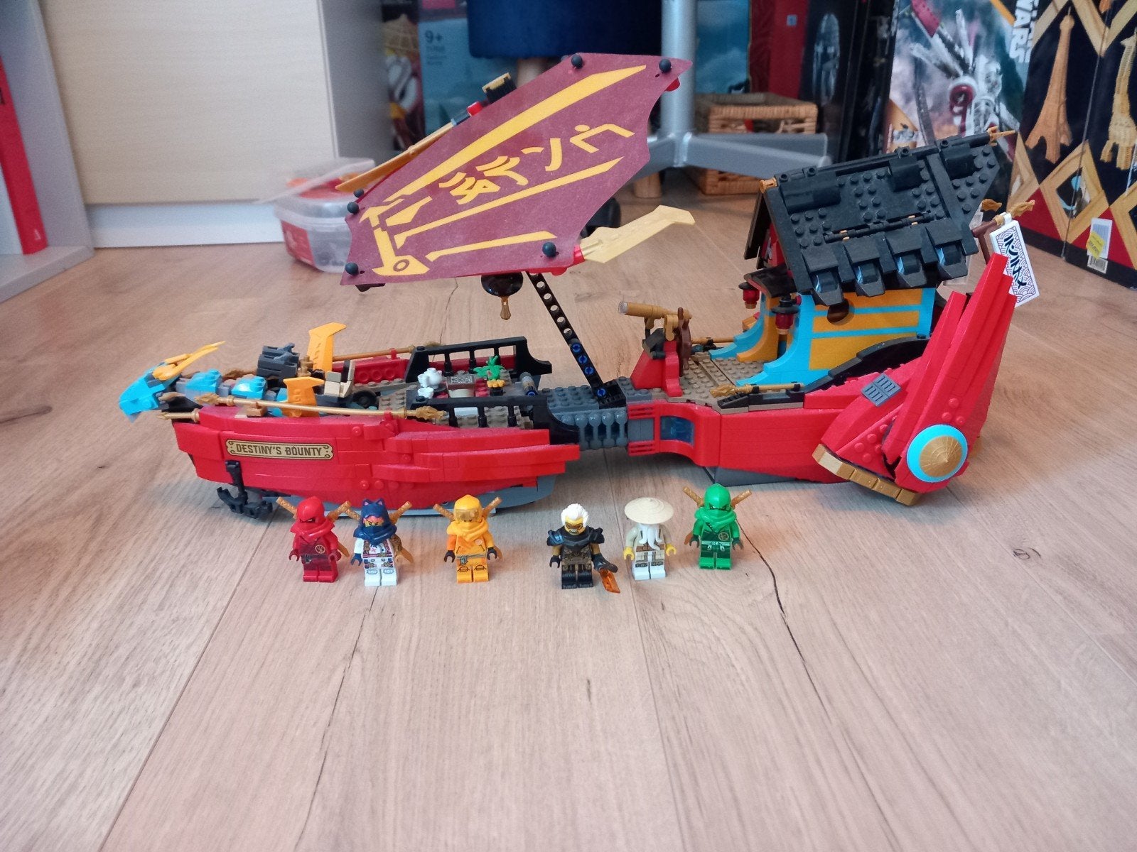 LEGO Ninjago Destiny's Bounty Race Against Time, Gebruikt, Inclusief extra onderdelen, Lego, Ophalen of Verzenden