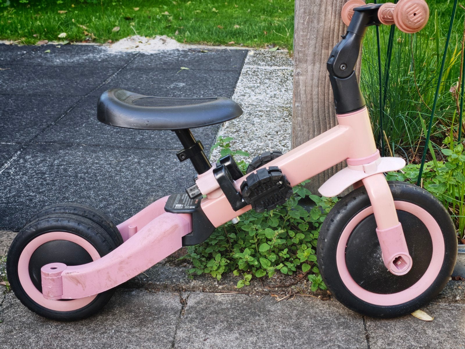 Topmark Loopfiets en Driewieler in één - Roze, Ophalen, Gebruikt, Loopfiets