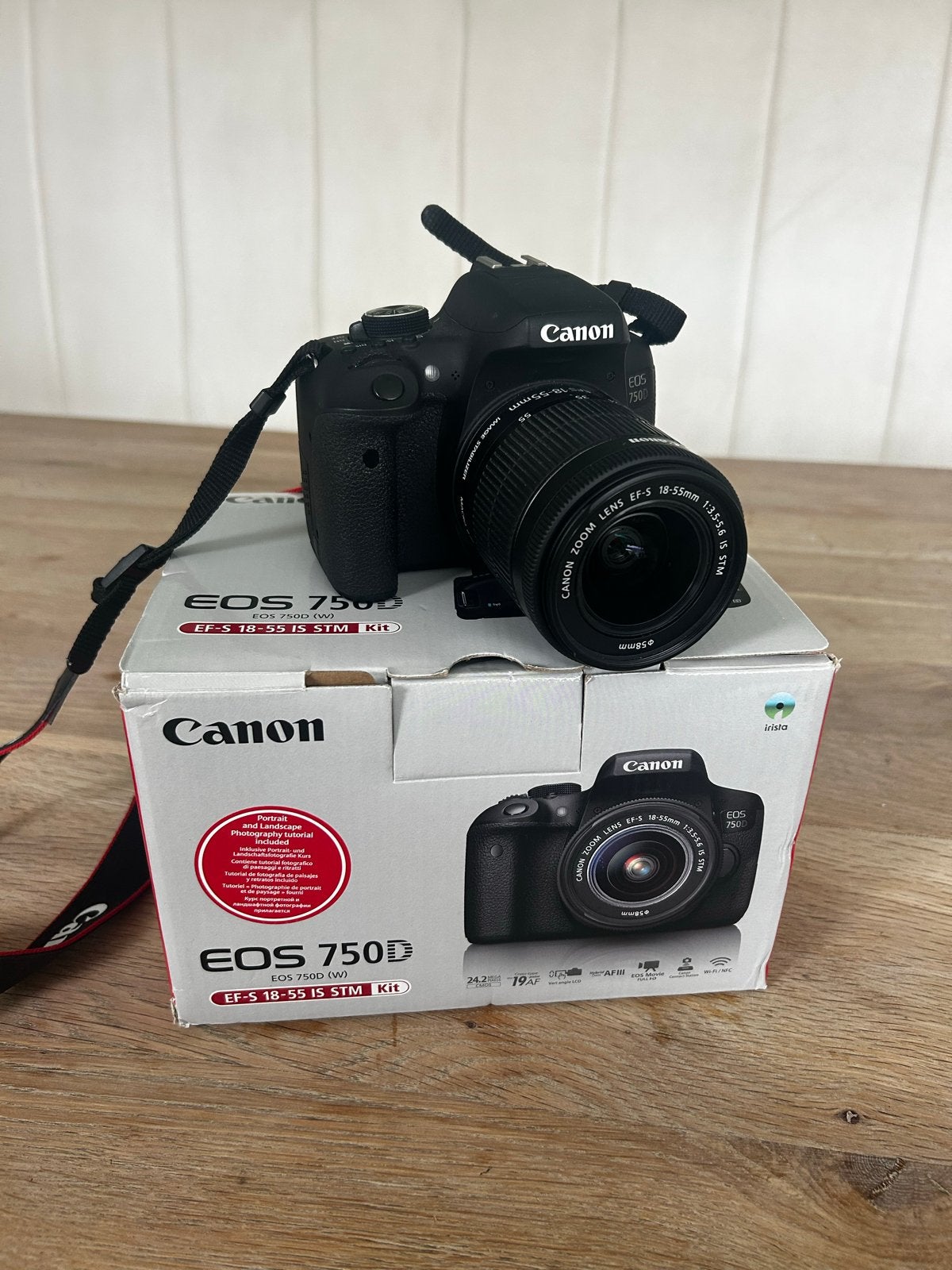 Canon EOS 750D Spiegelreflexcamera met EF-S 18-55 lens, Spiegelreflex, Canon, Beeldstabilisatie, Ophalen of Verzenden
