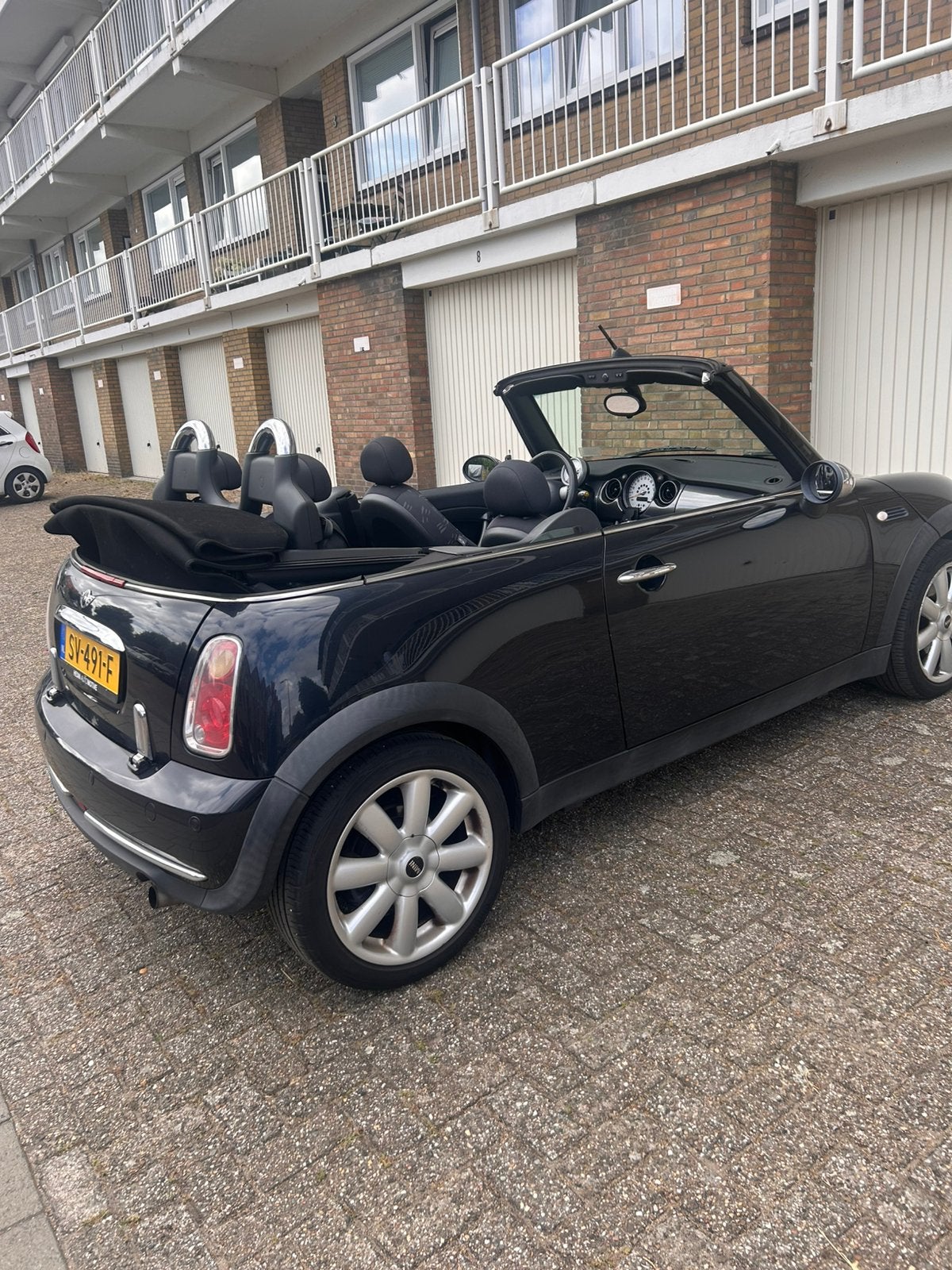 Mini 1.6 16V ONE Cabrio 2006 Zwart, Stof, Zwart, 4 cilinders, Cabriolet