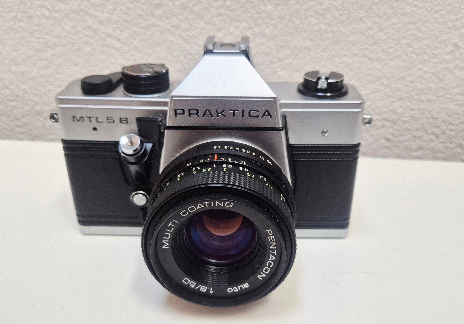 Vintage Praktica MTL5B Spiegelreflexcamera Set Jaren '80, Ophalen, Gebruikt, Spiegelreflex, Overige Merken