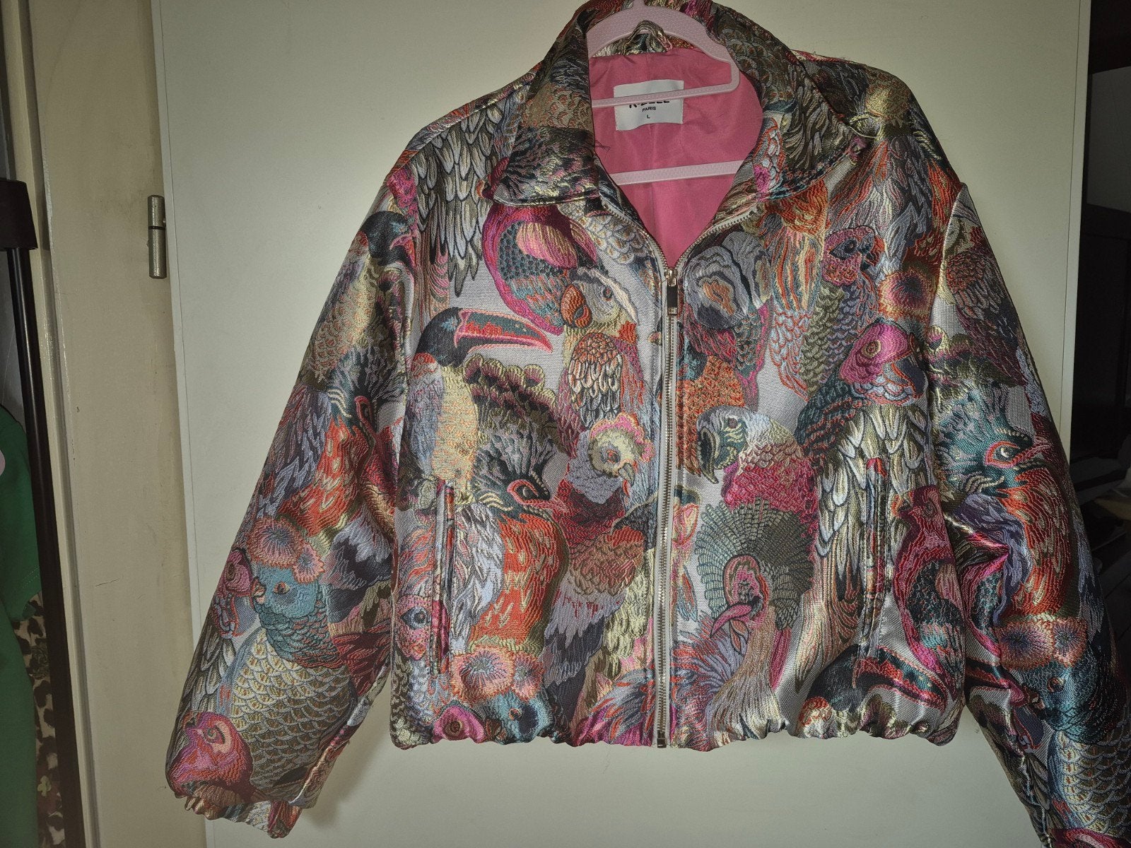 K-zell Bomberjack Maat L - Zo goed als nieuw, Kleding | Dames, Jassen | Zomer, K-zell, Meerkleurig, Maat 42/44 (L), Ophalen of Verzenden