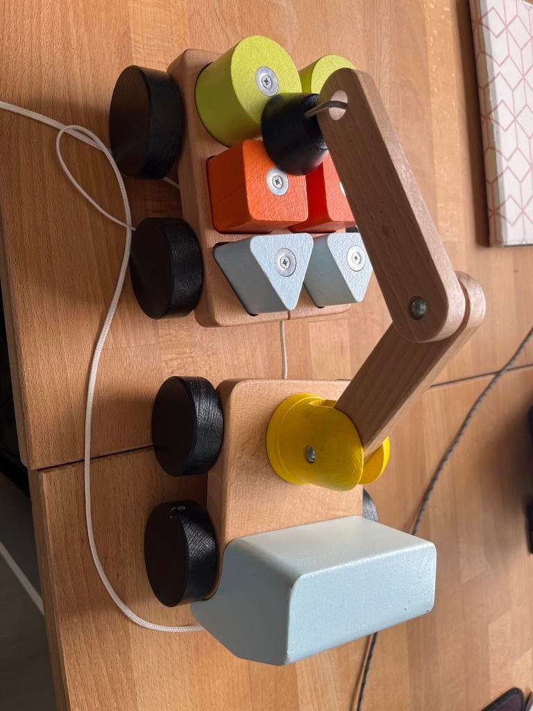 IKEA Hijskraan met blokken - Houten speelgoed, Kinderen en Baby's, Speelgoed | Houten speelgoed, Ophalen of Verzenden, Gebruikt