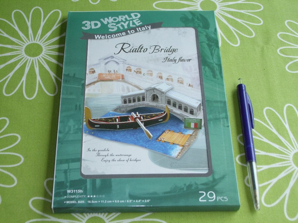 Nieuw: 3D miniatuur set - Rialto Bridge Venetië, Ophalen of Verzenden, Nieuw