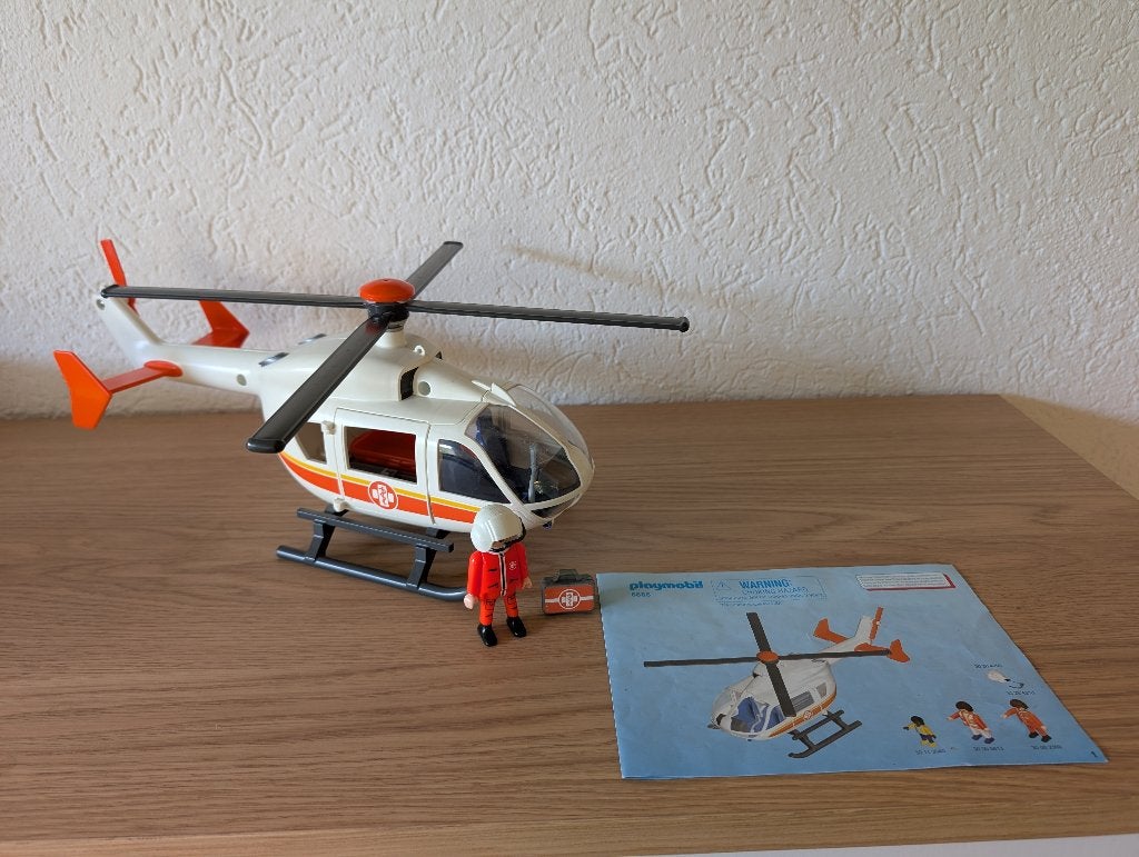 Playmobil 6686 Traumahelikopter, Ophalen of Verzenden, Gebruikt