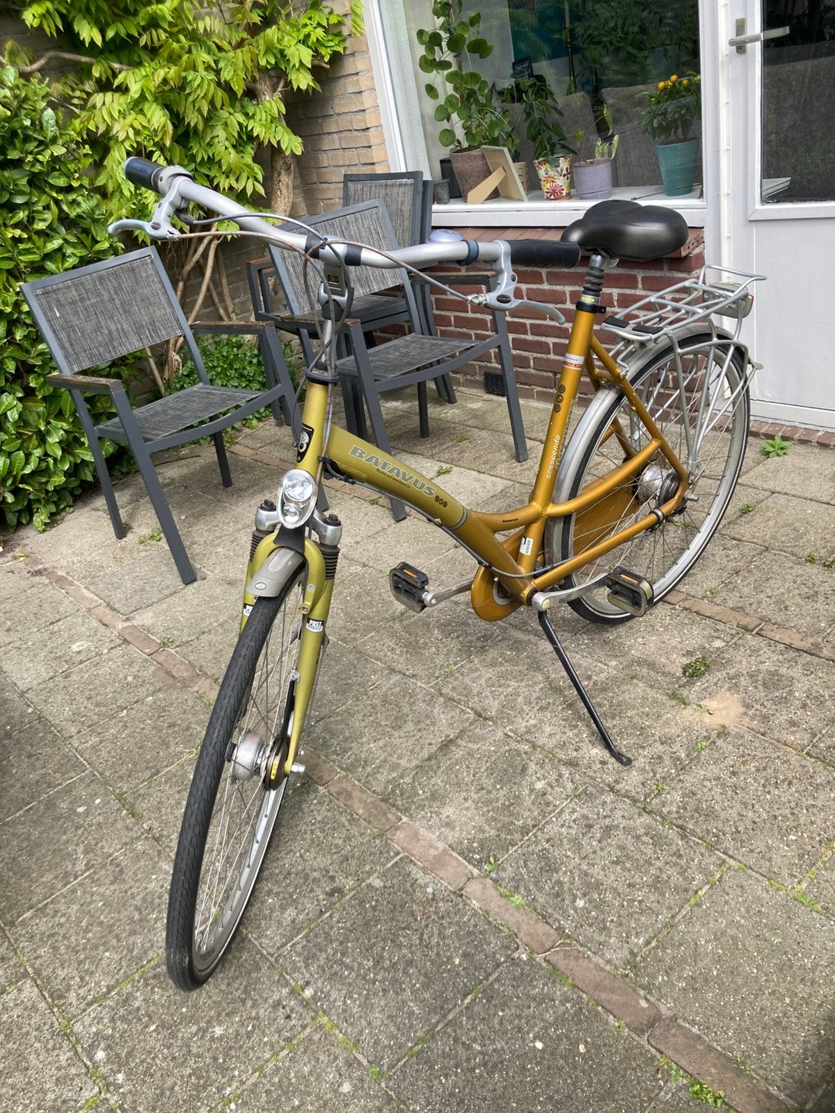 Batavus Crescendo damesfiets, Ophalen, Versnellingen, Trommelrem, 53 tot 56 cm