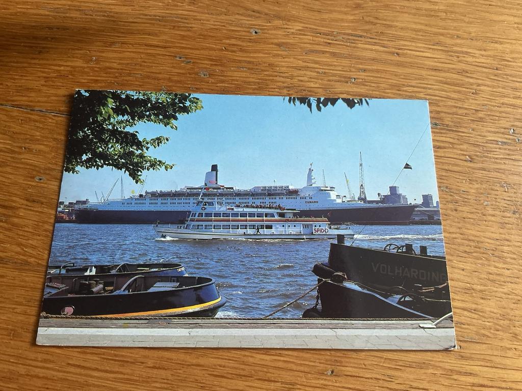 S510 Rotterdam SPIDO CUNARD CRUISESCHIP vlekken achterkant, Ophalen of Verzenden, Voor 1920, Zuid-Holland