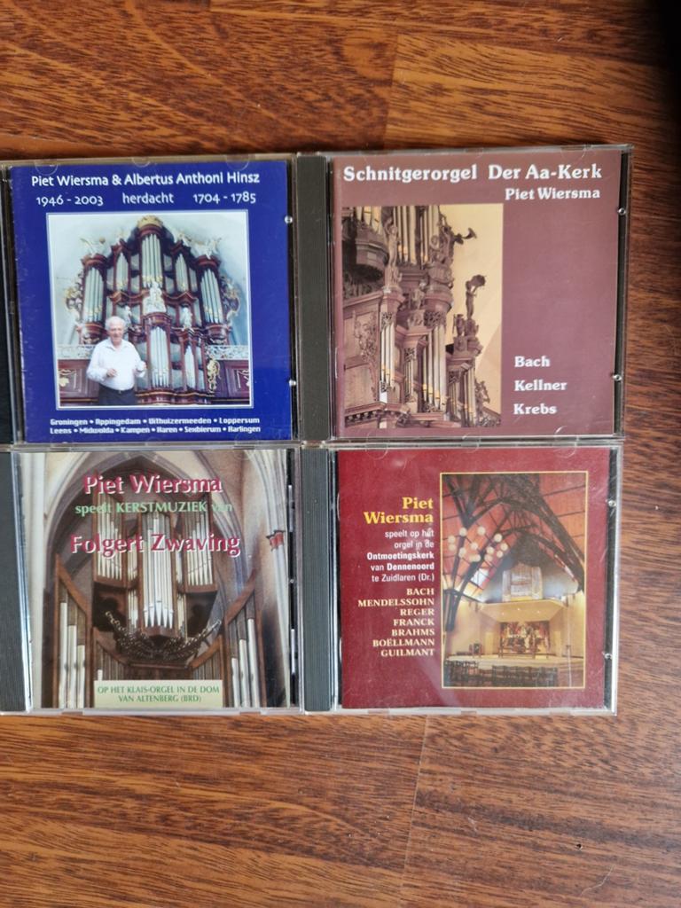 4 CD's Klassieke Orgelmuziek - Piet Wiersma - Prima Staat, Ophalen of Verzenden, Modernisme tot heden, Zo goed als nieuw, Overige typen