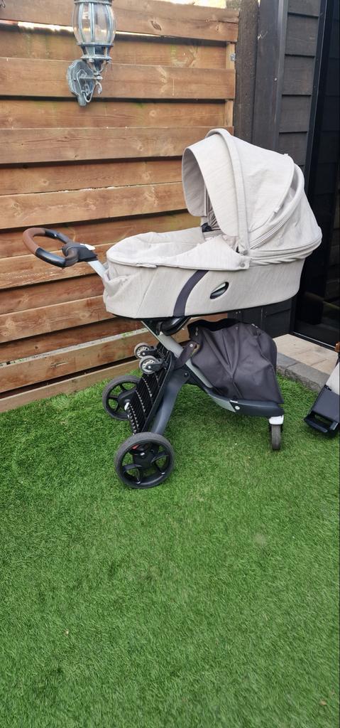 Stokke V6 Grey Melange met extra’s, Kinderen en Baby's, Gebruikt, Combiwagen, Met autostoeltje, Ophalen