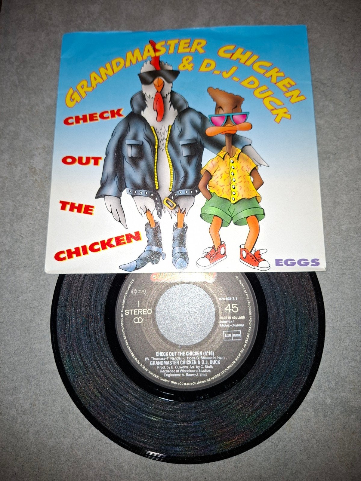 Grandmaster Chicken & D.J. Duck - Check Out The Chicken, LP, Gebruikt, Overige genres, 7 inch