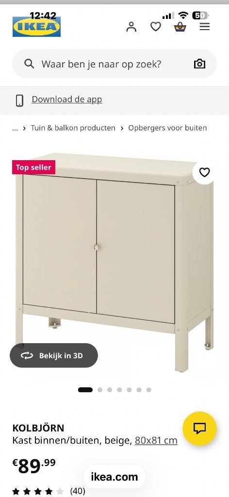 Kolbjörn kast 2x, Ophalen, Zo goed als nieuw