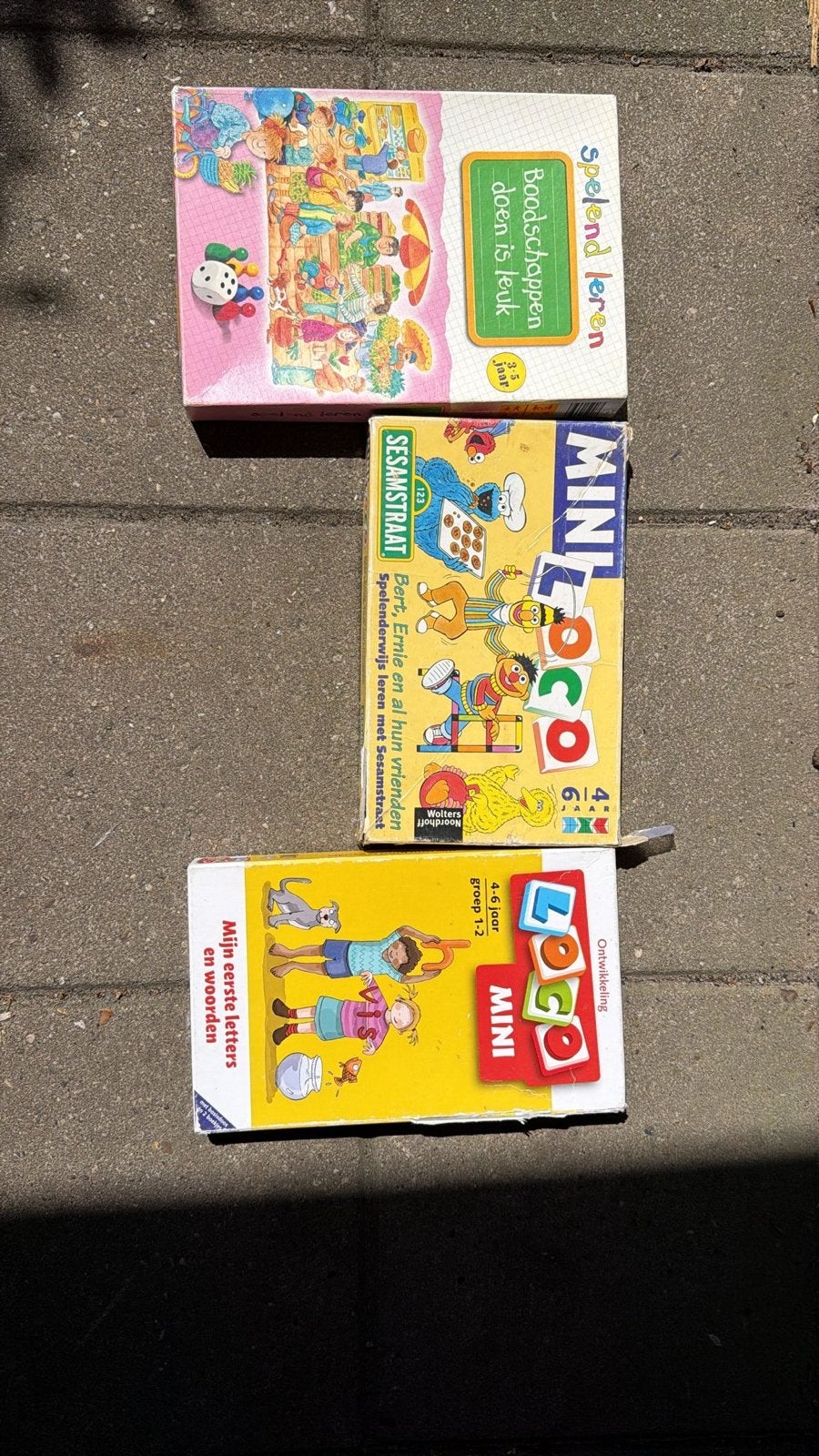Educatieve spelletjes: Loco Mini, Sesamstraat, Boodschappen, Kinderen en Baby's, Speelgoed | Educatief en Creatief, Ophalen, Gebruikt