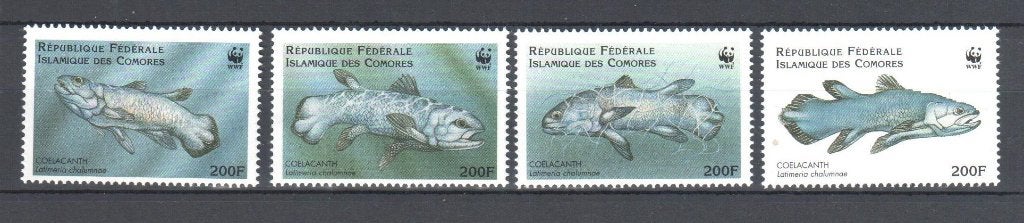 WWF set postzegels van de Coelacant, Ophalen of Verzenden, Postfris, Dier of Natuur