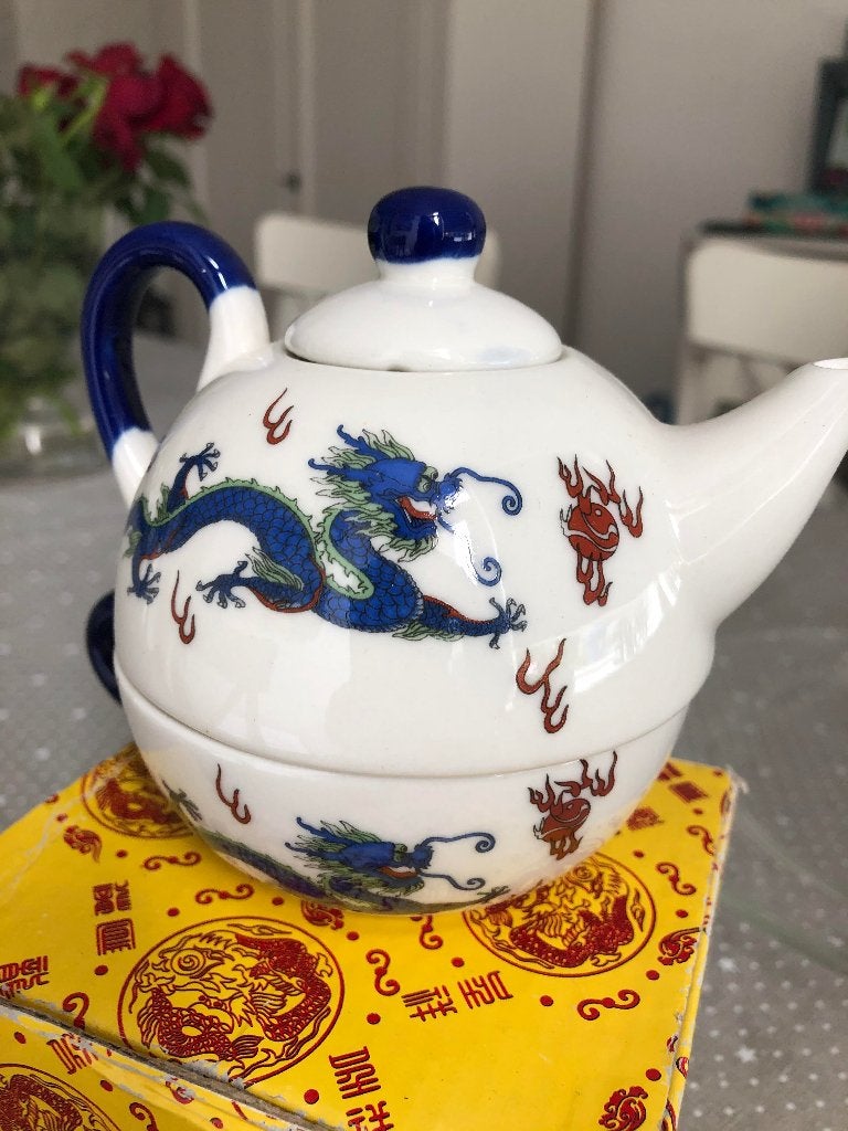 Mooi Chinees theepotje met kopje Nieuw in de doos!, Ophalen, Nieuw