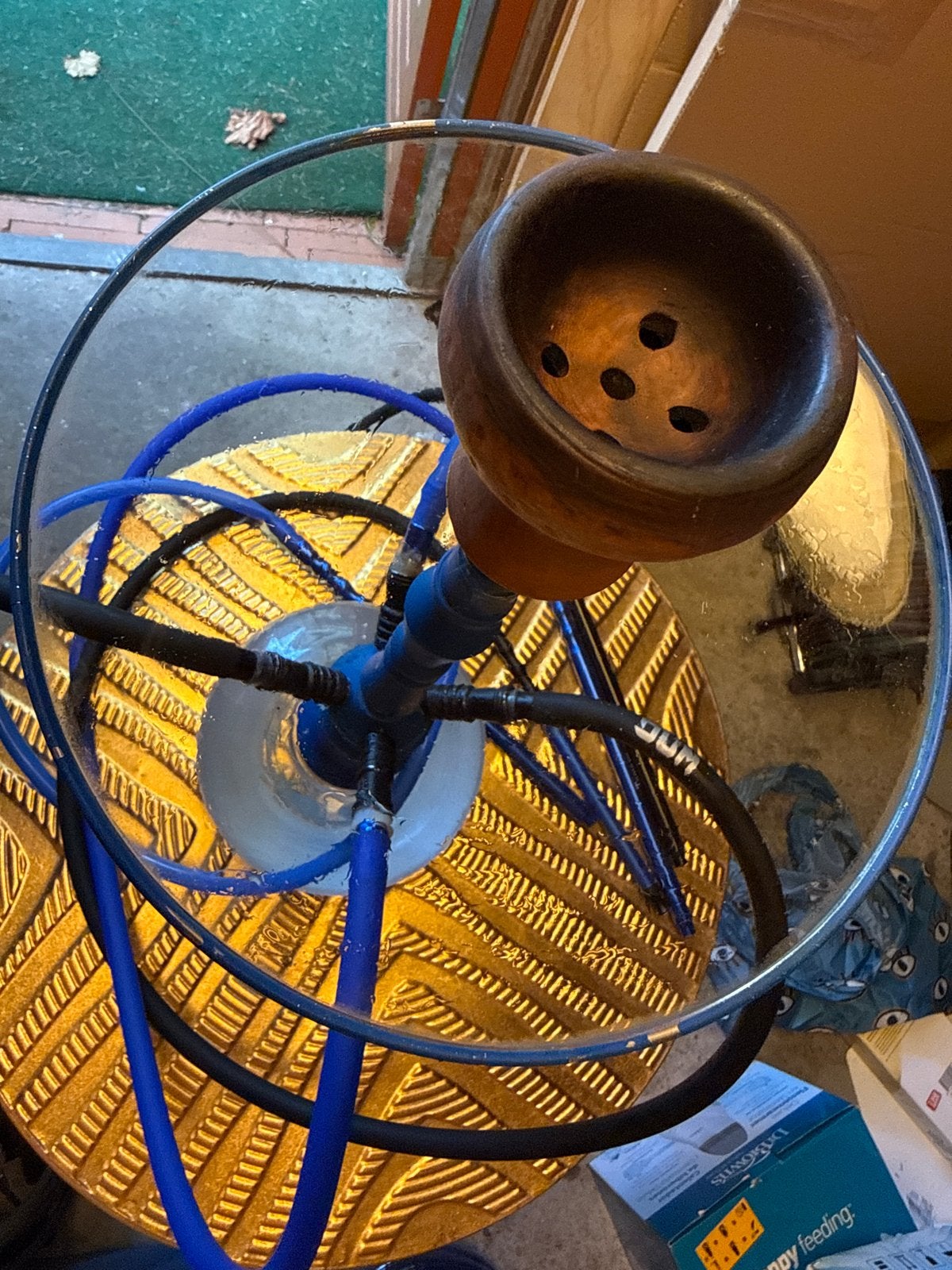 Waterpijp/shisha met 4 slangen, Ophalen of Verzenden