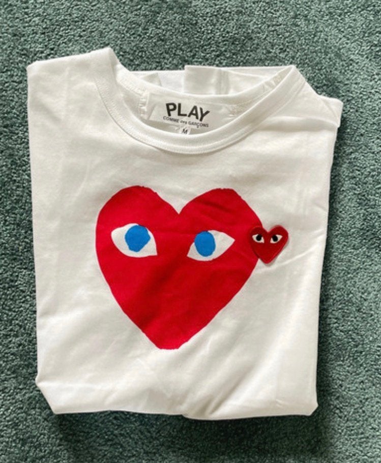 Comme des garcon t-shirt, Kleding | Dames, Maat 38/40 (M), Wit, Nieuw, Ophalen of Verzenden