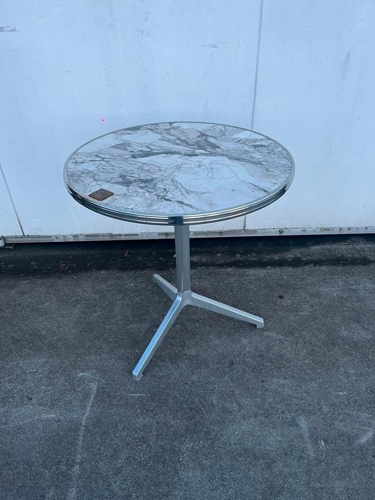 Luxe inklapbare bisrro terrastafel marmerlook pedrali, Tuin en Terras, Ophalen, Zo goed als nieuw, Rechthoekig