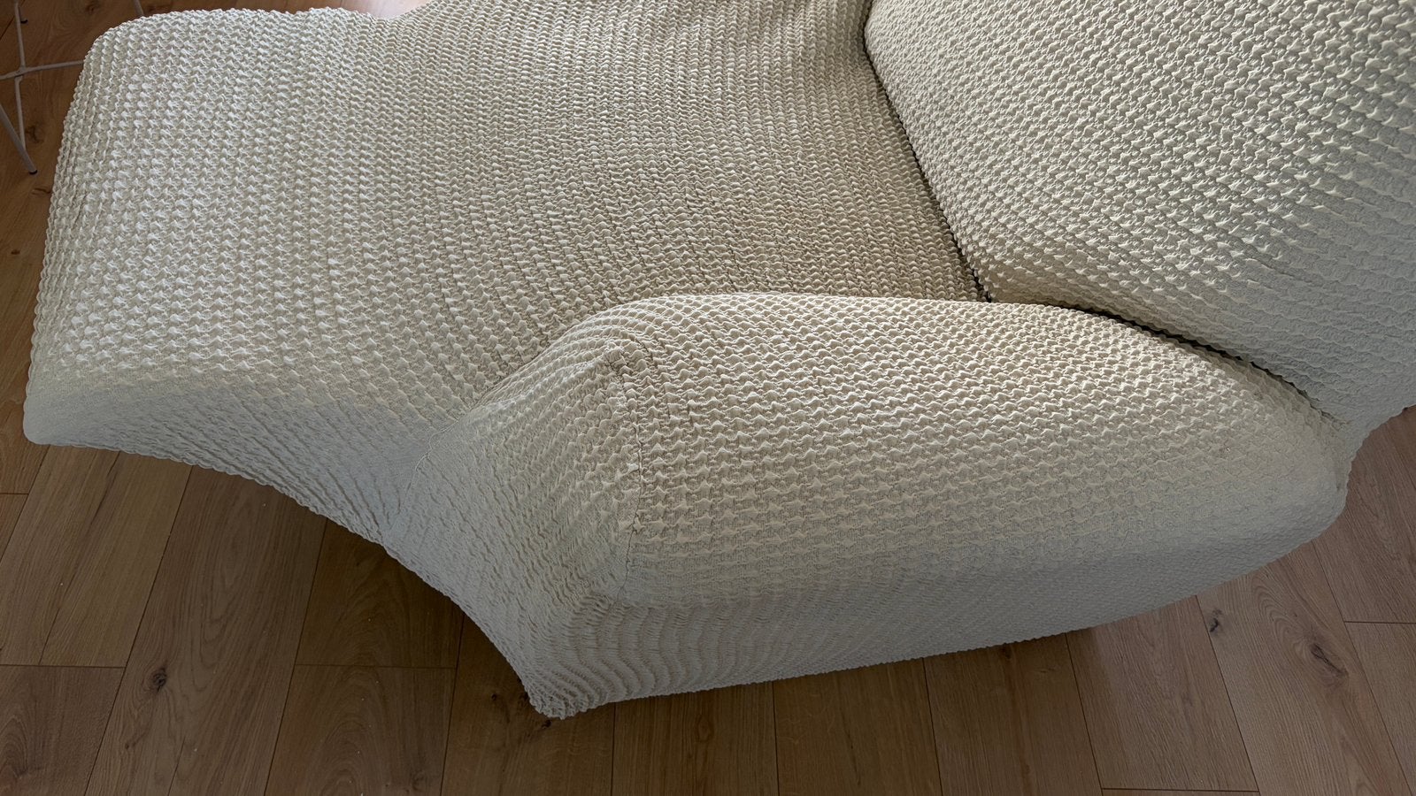 Mooie elastische bankhoes voor een 3-zits recliner/relaxbank, Ophalen of Verzenden