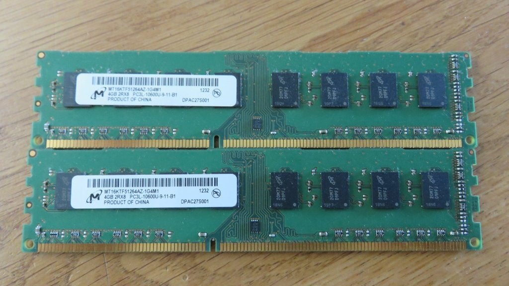 Micron 2x 4 GB PC3L voor PC, Computers en Software, 8 GB, DDR3, Ophalen of Verzenden, Zo goed als nieuw
