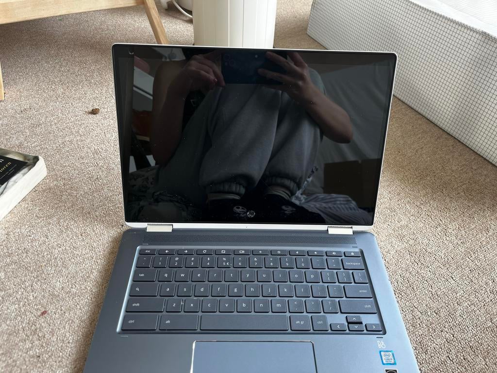 HP Chromebook met klein barstje in scherm, werkt perfect, Computers en Software, Chromebooks, 13 inch, Qwerty, Touchscreen, Ophalen of Verzenden
