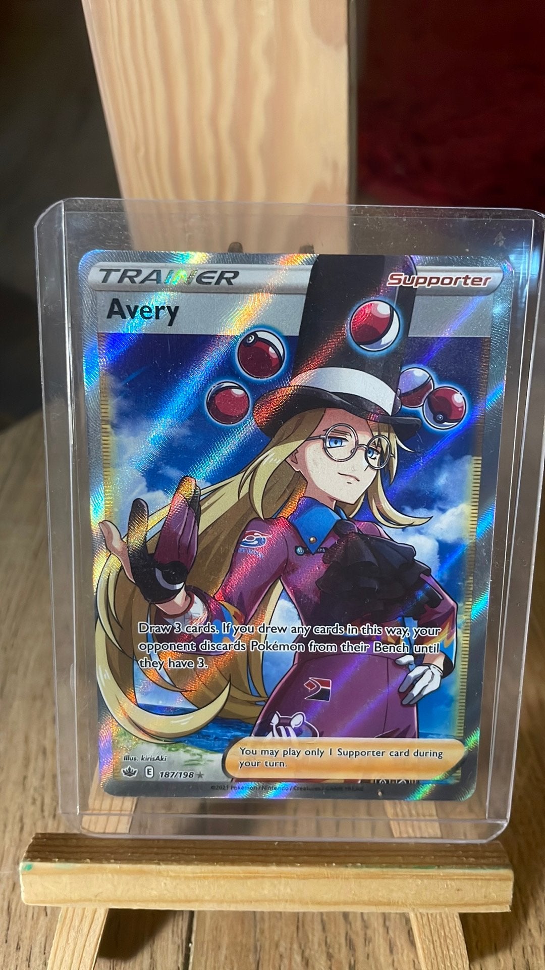 Pokemon kaart - Trainer Avery, Ophalen of Verzenden, Zo goed als nieuw