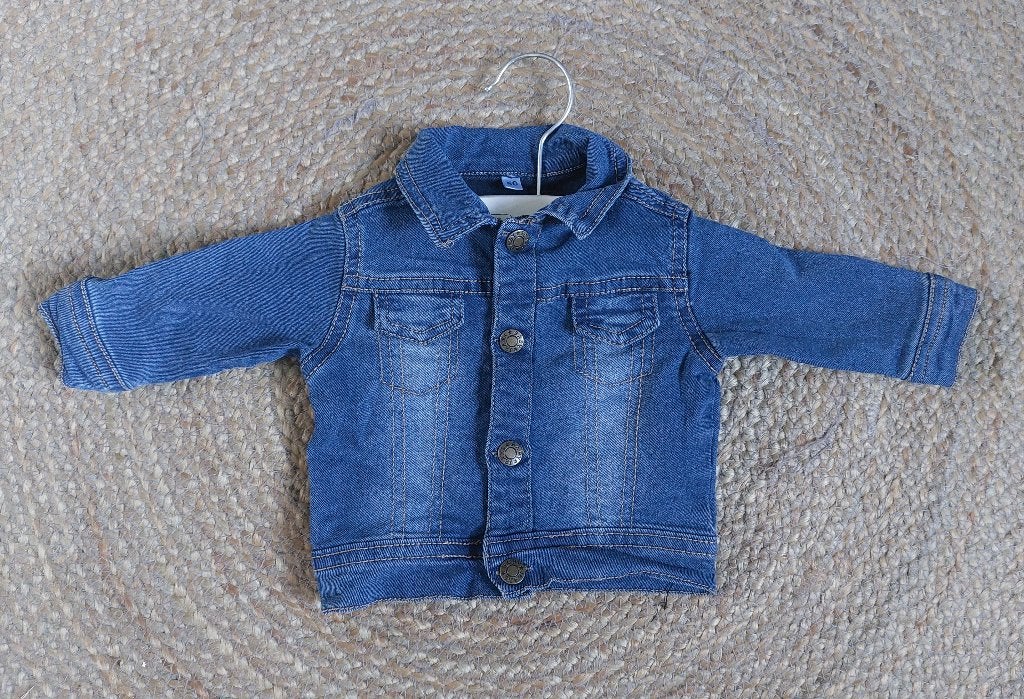 Leuk blauw spijkerjasje - maat 50, Zeeman, Jongetje of Meisje, Ophalen of Verzenden, Zo goed als nieuw