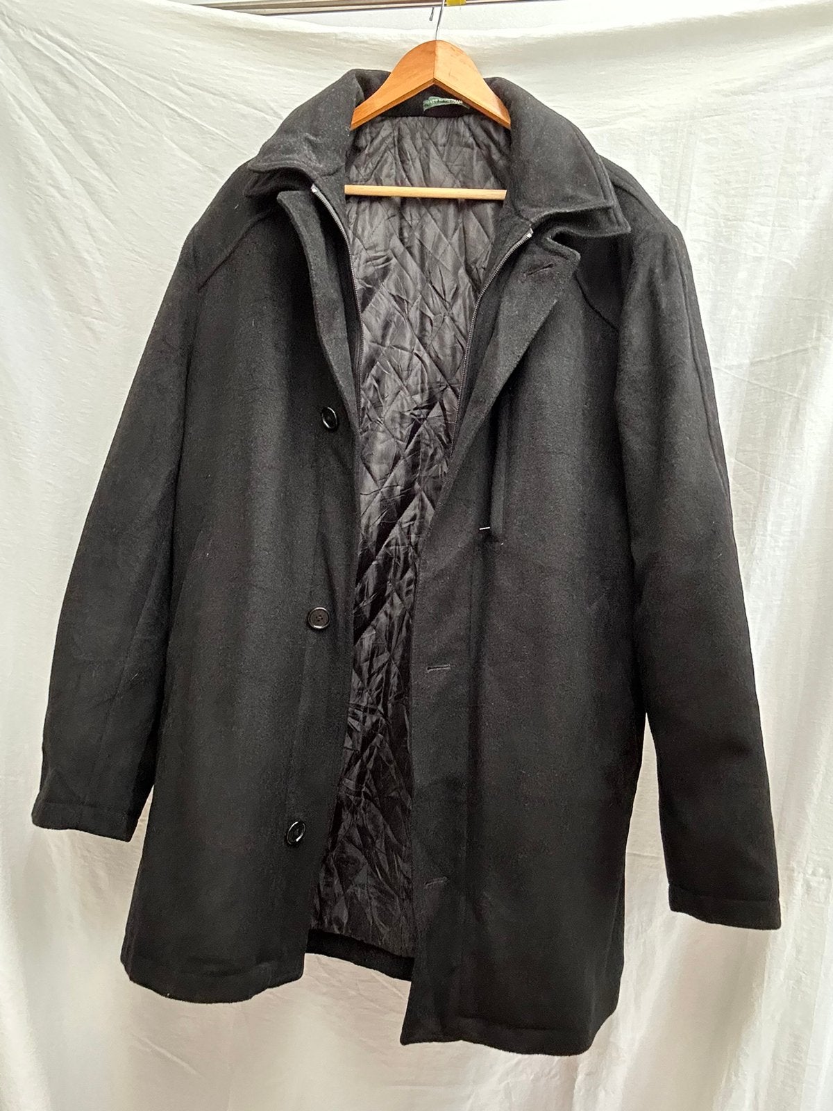 RALPH LAUREN - Mantel Zwart, Verzenden, Zo goed als nieuw, Zwart