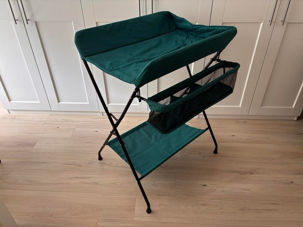 Verschoontafel baby antraciet inklapbaar, Aankleedkussen, Zo goed als nieuw, Standaard, Ophalen