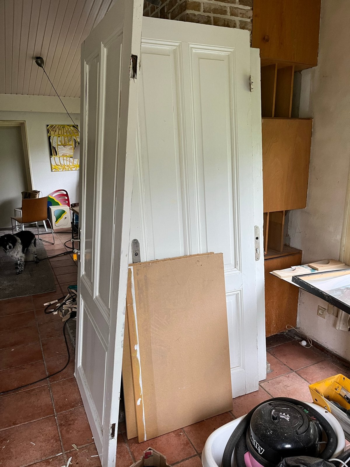 3 Paneeldeuren in goede staat, Gebruikt, 80 tot 100 cm, 215 cm of meer, Binnendeur