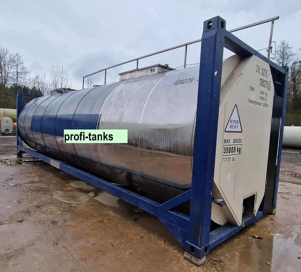 V23 opslagtank 28500L roestvrij stalentank V4A containertank, 150 liter of meer, Ophalen, Gebruikt, Metaal