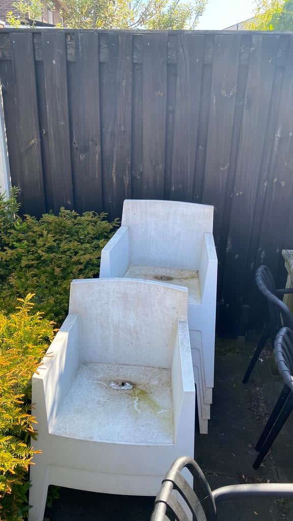 Driade Toy stoelen 6 x (verweerd), Ophalen, Gebruikt, Kunststof