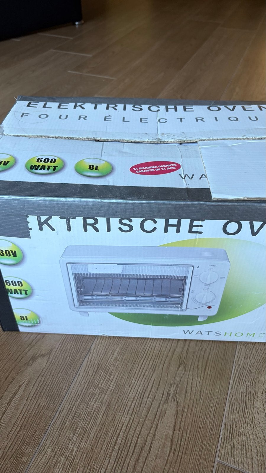 Watshome Elektrische Oven 8L - Compact & Handig, Witgoed en Apparatuur, Ovens, Ophalen, Minder dan 45 cm, Minder dan 45 cm, Vrijstaand