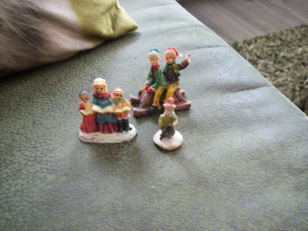 3 kerst miniatuurtjes tesamen 0,60, Diversen, Kerst, Ophalen, Zo goed als nieuw