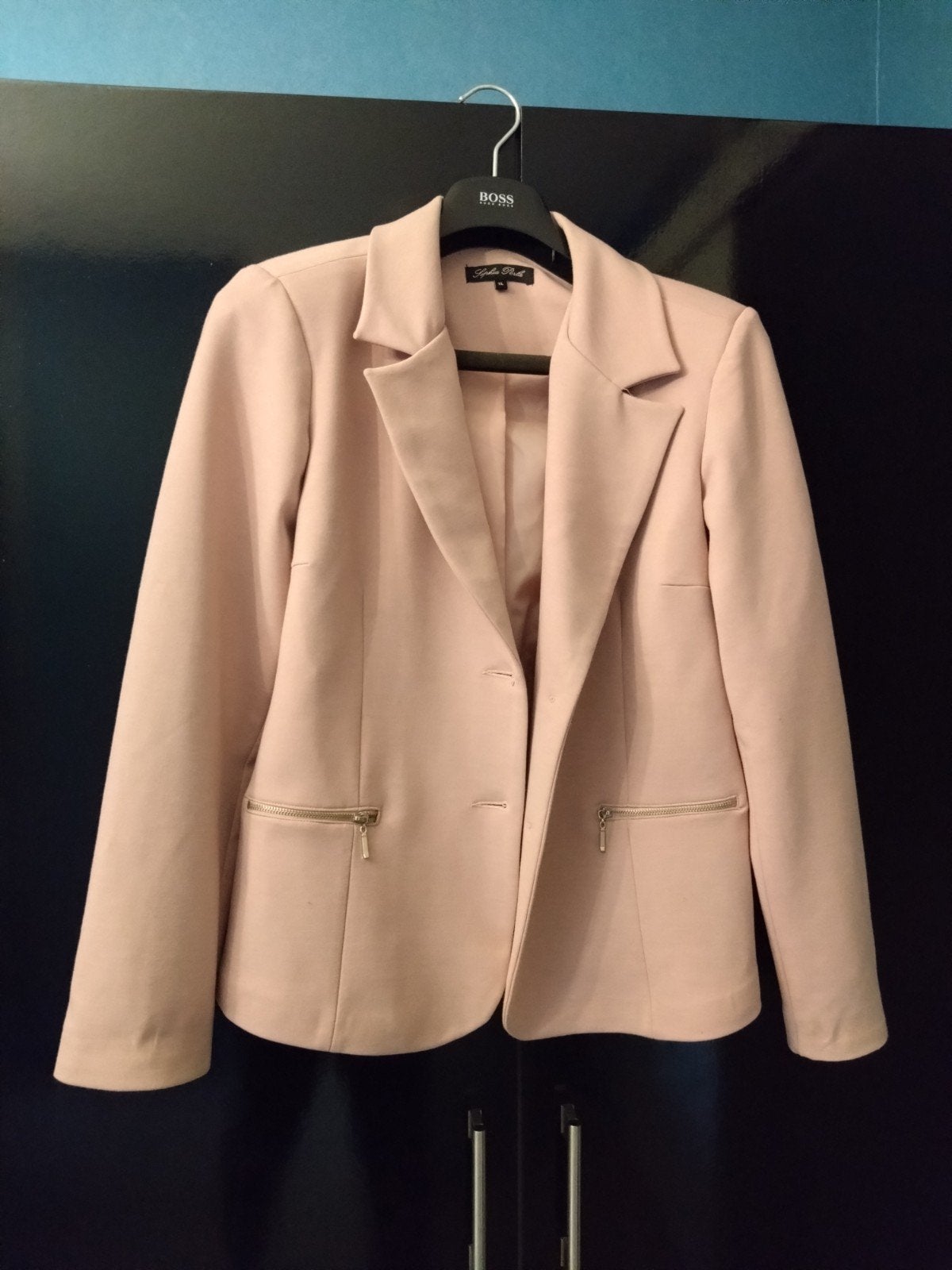 Roze blazer van Sophia Perla, maat XL, Kleding | Dames, Jasjes, Kostuums en Pakken, Maat 46/48 (XL) of groter, Ophalen of Verzenden