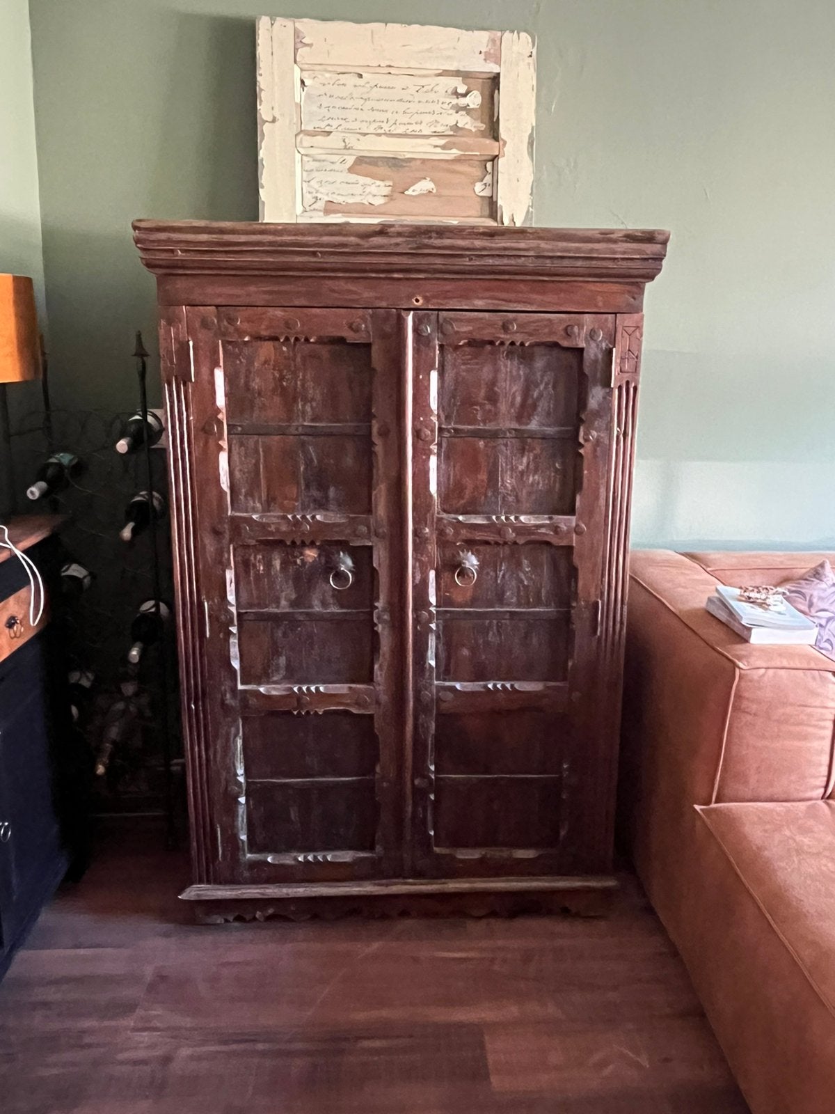 Houten oude kast te koop, Ophalen