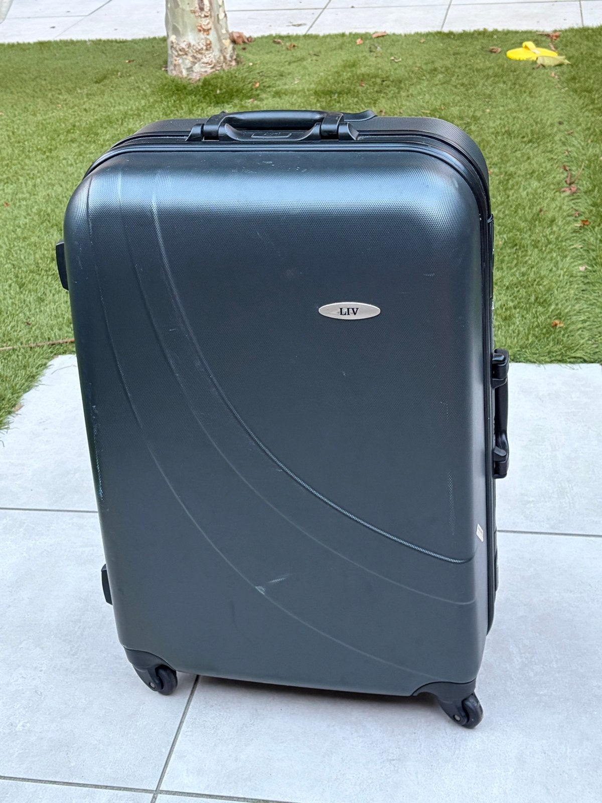 LIV Reiskoffer - Handbagage - Zwart - Met wieltjes, Ophalen, 40 tot 60 cm, 30 cm of meer, Gebruikt
