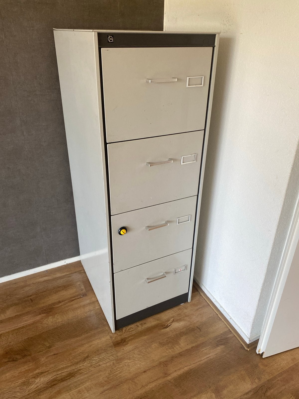 Vintage Gispen laden archiefkast - Industrieel design, Ophalen, Gebruikt