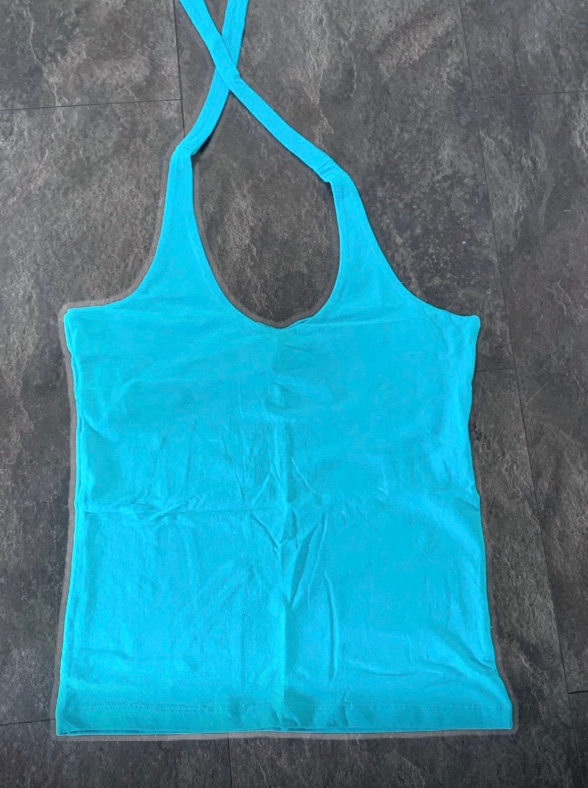 Aqua halter. Maat XL. Merk, Kleding | Dames, Blauw, Maat 46/48 (XL) of groter, Ophalen of Verzenden, Zo goed als nieuw