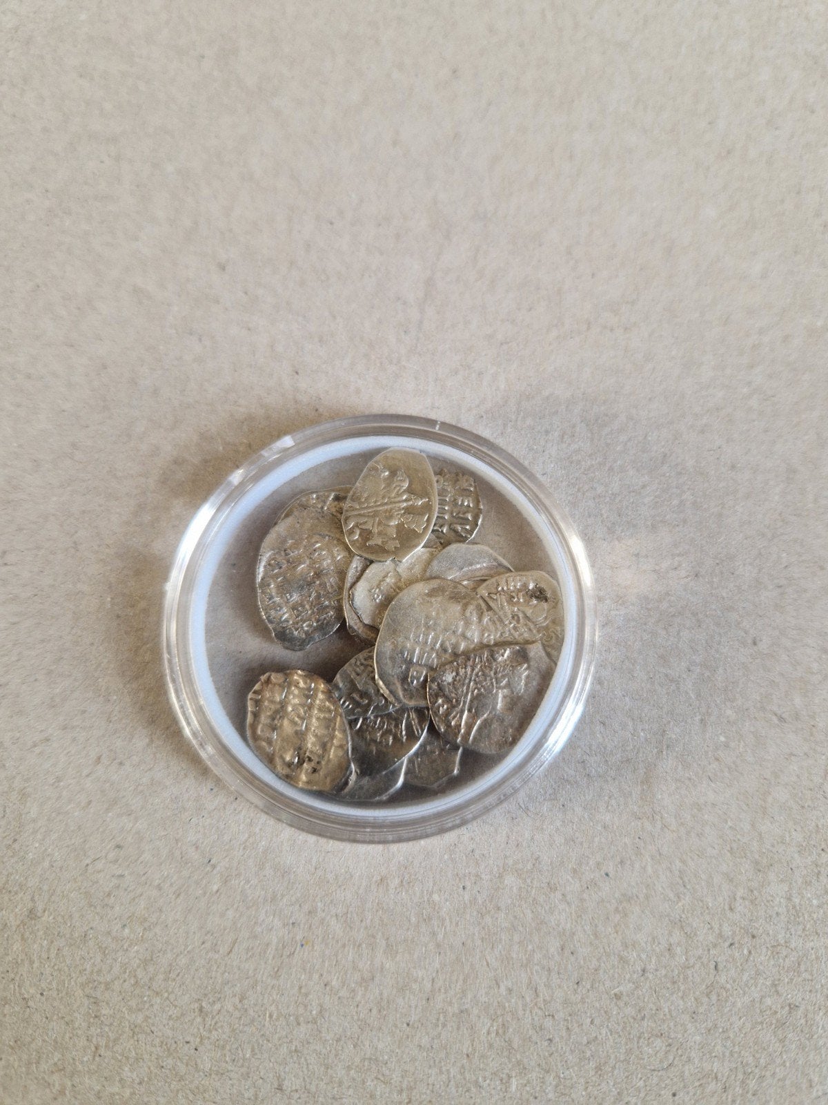 16e-eeuwse Russische zilveren kopeken (draadmunten), Ophalen of Verzenden, Setje, Zilver
