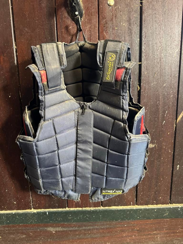 Body protector, maat 12 jaar, verstelbaar, donkerblauw, Dieren en Toebehoren, Ophalen of Verzenden, Zo goed als nieuw