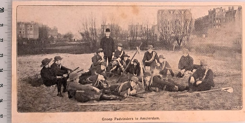 Scouting 1917; Groep padvinders te Amsterdam, Verzenden, Voor 1940, Gebruikt, Overige onderwerpen