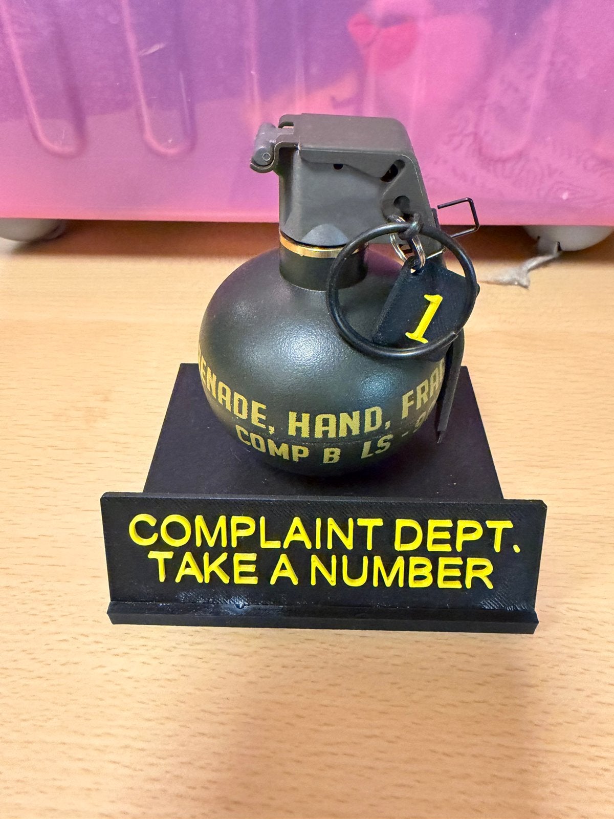 Handgranaat complaint desk, Verzenden, Nieuw